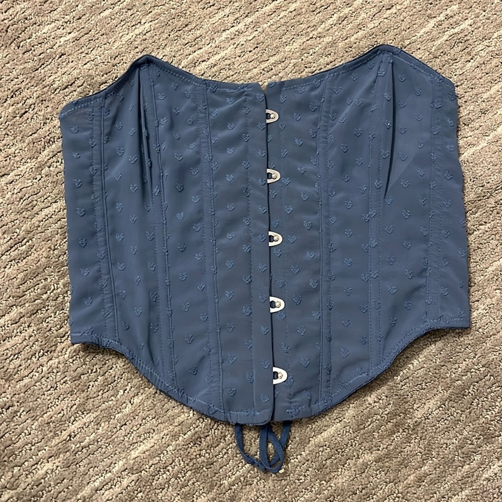 Blue corset